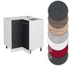 Eckunterschrank R-Line Schwarz Beton 75.6 cm AP Eiche Vicco Bild 5