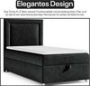 Best For Home Trinity K3 Einzelbett: Boxspringbett mit Bonnell-Federkern, Matratze und Stauraum Bild 4