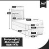 Best For Home Trinity K3 Einzelbett: Boxspringbett mit Bonnell-Federkern, Matratze und Stauraum Bild 2