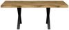 Esstisch Elgin 4 210x80x100 Metall+Holzwerkstoff Schwarz/Plankeneiche Bild 2