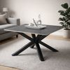 Couchtisch >Janin< in grau, schwarz, Keramik, Metall - 80x45x80cm (BxHxT) Bild 2