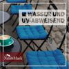 NatureMark 4er Set Stuhlkissen mit Bändern Gr. 40x40 cm Sitzkissen gefüllt, Royal Blau Bild 4