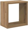 vidaXL Wandregale mit Regal 2 pcs Artisan-Eiche Holzwerkstoff 875178 Bild 5