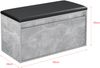 Sitzbank Degerfors 80x39x45 cm Betonoptik/Schwarz [en. casa] Bild 2