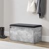 Sitzbank Degerfors 80x39x45 cm Betonoptik/Schwarz [en. casa] Bild 5