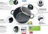 Elo Basic Kochtopf Black, Aluminium (1-tlg), Gelochter Induktionsboden Bild 3