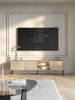 Selsey 'Modity' TV-Schrank 3-türig mit Glasregal und Beleuchtung, 175 cm, Holzoptik Eiche Bild 2
