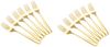 12er Set Speisegabel Gabel L 21cm CF1004 Gold Bild 1