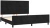 Doppelbett, Bettgestell Modernen mit Kopfteil Schwarz 180x200 cm Samt d1144e Bild 4