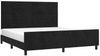 Doppelbett, Bettgestell Modernen mit Kopfteil Schwarz 180x200 cm Samt d1144e Bild 3