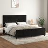 Doppelbett, Bettgestell Modernen mit Kopfteil Schwarz 180x200 cm Samt d1144e Bild 2