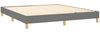 vidaXL Boxspringbett mit Matratze Dunkelgrau 160x200 cm Stoff 3130522 Bild 4