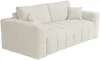 Vente-unique - ISSORO Sofa Stoff Beige - B 105 cm x H 90 cm x L 235 cm Bild 5