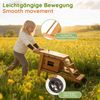 Merax Outdoor-Spielküche Massivholz, Kinderküche mit Rollen Matschküche Küchenset mit Zubehör 132x59x60.5cm Bild 5
