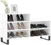 vidaXL Schuhregal Hochglanz-Weiß 102x36x60 cm Holzwerkstoff 831398 Bild 3