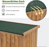 MCombo Gartenschrank Geräteschuppen Werkzeugschrank, Outdoor-Schrank Gartenbox, aus Holz, Natur, 47 X 87 X 160 cm Bild 5