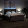 vidaXL Boxspringbett mit Matratze Dunkelbraun 200x200 cm Stoff 3294085 Bild 4
