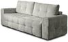 Schlafsofa Designersofa Sofa 3-Sitzer ARIELLE in Stoff Perfect Harmony Hellgrau Bild 3
