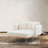 KLAM HOME Schlafsofa Modernes Schlafsofa Mit Verstellbarer Rückenlehne, Klappbarer Sessel Liegestuhl Für Wohnzimmer Und Schlafzimmer, Vielseitiger Relaxsessel Mit Abnehmbarem Bezug Bild 1