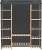 vidaXL Kleiderschrank Grau 135 x 40 x 170 cm Stoff 248197 Bild 2