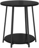vidaXL Beistelltisch-Set mit Regal 2 pcs Schwarz Eichen-Optik 869702 Bild 5