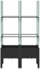 vidaXL Pflanzkübel mit Rankgitter Schwarz 80x40x142,5 cm PP 367953 Bild 3