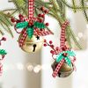 ABC Weihnachtsdekoration, für Weihnachten, weiß, Textil, 8 x 15 x 8 cm Bild 3