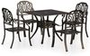 vidaXL 5-tlg. Bistro-Set Aluminiumguss Bronzen 3070604 Bild 2