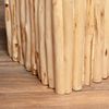 LebensWohnArt Couchtisch Teak Couchtisch NICO Natural inkl. Glasplatte 70x70cm Bild 4