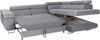 Ecksofa in L-Form Mediolan, L-förmige Eckcouch mit Schlaffunktion, ausziehbares Sofa, 1 Bettzeugbehälter, verstellbare Kopfstützen, (Monolith 77), 72 x 201 cm Bild 3