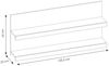Wandboard 135,3cm mit 2 Ablageböden in Eiche Nb. FORTALEZA-129, B/H/T ca. 135,3/62/22 cm Bild 3