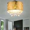 RGB LED Deckenleuchte, blattgold, Kristalle, H 31 cm Bild 5