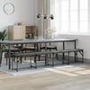 vidaXL Essbank Dunkelgrau 248x32x45 cm Stahl und Stoff 835228 Bild 3