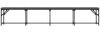 vidaXL Essbank Dunkelgrau 248x32x45 cm Stahl und Stoff 835228 Bild 4