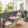 PVC Sichtschutzmatte Cefalu 100x400 cm 16mm Anthrazit [casa. pro] Bild 3