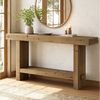Tribesigns Konsolentisch Schmaler Massivholz Konsolentisch, 2 Stufiger Extra Langer Flurtisch Bild 3