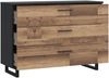 Kommode >Jakobina < in schwarz,braun - 120,1x85,8x41,3cm (BxHxT) Bild 5