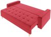 Sofa 3-Sitzer BELANO mit Schlaffunktion Rot Bild 4