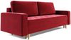 Sofa 3-Sitzer BELANO mit Schlaffunktion Rot Bild 3