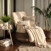 Schaukelstuhl MIKA Indoor - 61x100x66cm, Stoff, Creme | Liegestuhl Relaxstuhl Sofastuhl Bild 3