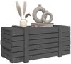vidaXL Truhe Grau 91x40,5x42 cm Massivholz Kiefer 825000 Bild 5