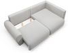 Ecksofa Schlafsofa GALAN MINI Stoff Poso Grün Ottomane Rechts Bild 3