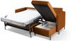 Micadoni Schlaf-Ecksofa Gloria 4-Sitzer Rechts Strukturierter Stoff Ziegel 205x140 Bild 5