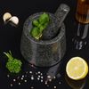Relaxdays Granitmörser mit Stößel für Pesto Bild 4