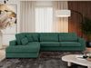 Freistehendes Ecksofa mit lose Kissen, L-form - SAVONA - links - Grün Stoff Bild 2