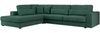 Freistehendes Ecksofa mit lose Kissen, L-form - SAVONA - links - Grün Stoff Bild 4