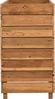 vidaXL Hochbeet 100x40x72 cm Teak Altholz und Stahl 47428 Bild 4