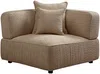 Vente-unique - LELACO Sofa Stoff Schokoladenbraun - B 247 cm x H 74 cm x L 338 cm Bild 3