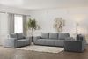 Sofa Designersofa ESTELLE 2-Sitzer in Stoff Abriamo Grau Bild 3