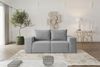 Sofa Designersofa ESTELLE 2-Sitzer in Stoff Abriamo Grau Bild 2